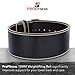 ProFitness Genuine Leather Workout Belt (10MM Wide) - Proper Weightlifting Form - Lower Back and Lumbar Support for Exercises, Powerlifting Workouts, Deadlifts (X-Large, Black/White)