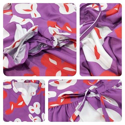 Image of GRECIILOOKS Printed Dress for Women | Midi One Piece Outfit | Casual Western and Trendy Fashion Outfit | Stylish Summer Outfit | Western Ankle Lengt One Piece Dresses