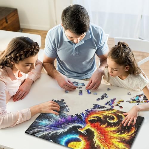 Rompecabezas Yin-Yang de 1000 piezas, decoración de pared ideal para salones modernos 6