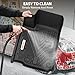YITAMOTOR Floor Mats Compatible with Honda 2017-2022 CR-V, 1st & 2nd Row All Weather Protection, Black