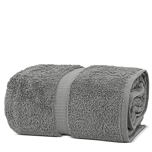 Chakir Turkish Linens Toallas turcas de 100 % algodón de primera calidad para baño, 35 x 70 pulgadas (1 toalla de baño, gris)