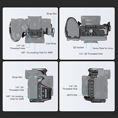 SmallRig A7 IV Cage with Top Handle, HDMI Cable Clamp and Side Handgrip - Image 2