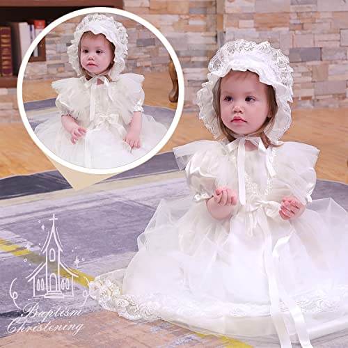 Baby Girls Dress Baptism Christening Flower Toddler Dress Formal Party Wedding Special Occasion Fall Dress #TOP2