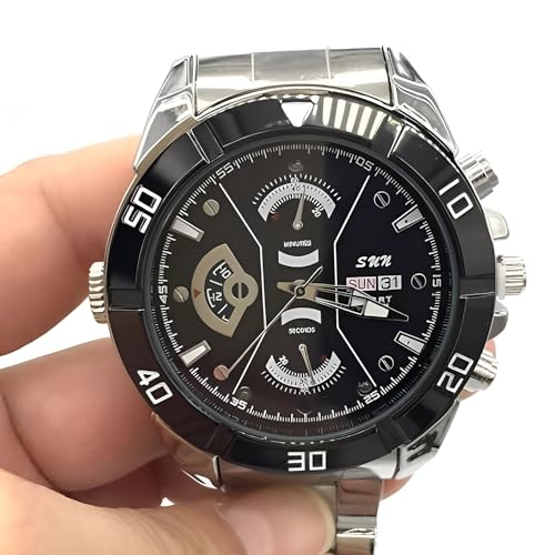 Image of m mhb New Full HD 1080p Security Camera HD Spy Wrist Watch Camera Surveillance Indoor Outdoor Hd Video Recording with Inbuilt 32GB SD Card