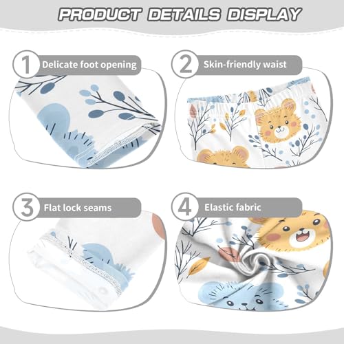 Adorable Animal Bear Girls Leggings Soft Stretch Workout Yoga Dance Pants for Kids Casual Tights3