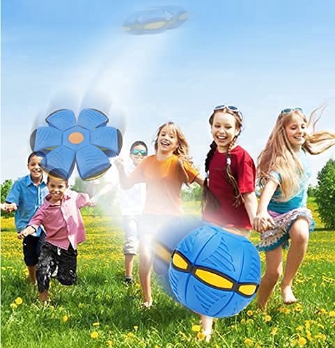 Shivaaro UFO Ball Interactive Flying Saucer Pet Training Other Outdoor Game Magic Ball with Super Lighting Play for Fun Family Toys Pack of 1 3