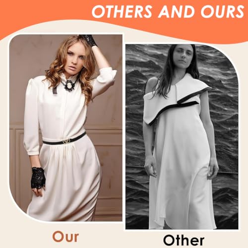 Image of PALAY Waist Belt for Women Dresses, Fashion Ladies Belts for Women, PU Leather Slim Womens Belts for Dress, Blazer, Suit, Black /Brown Alloy Turn Lock Buckle Belt (Fit Waist 70-95cm)