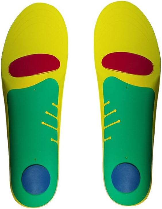 Boowhol New Orthopaedic Insole โWith Arch Support Shock Absorption Metatarsal Pad Stoma Design for Men&Women (L:41-46, Green)
