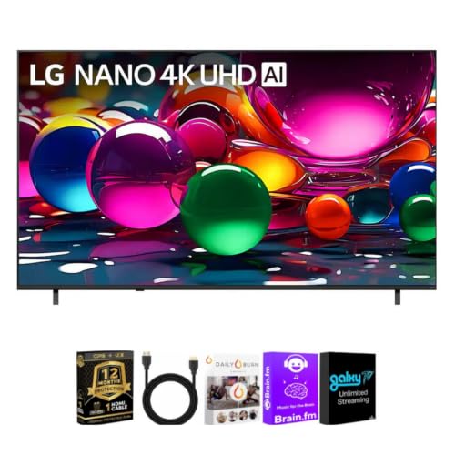LG 85" NU700B Nano 4K UHD Smart TV Bundle with HDMI Cable & CPS
