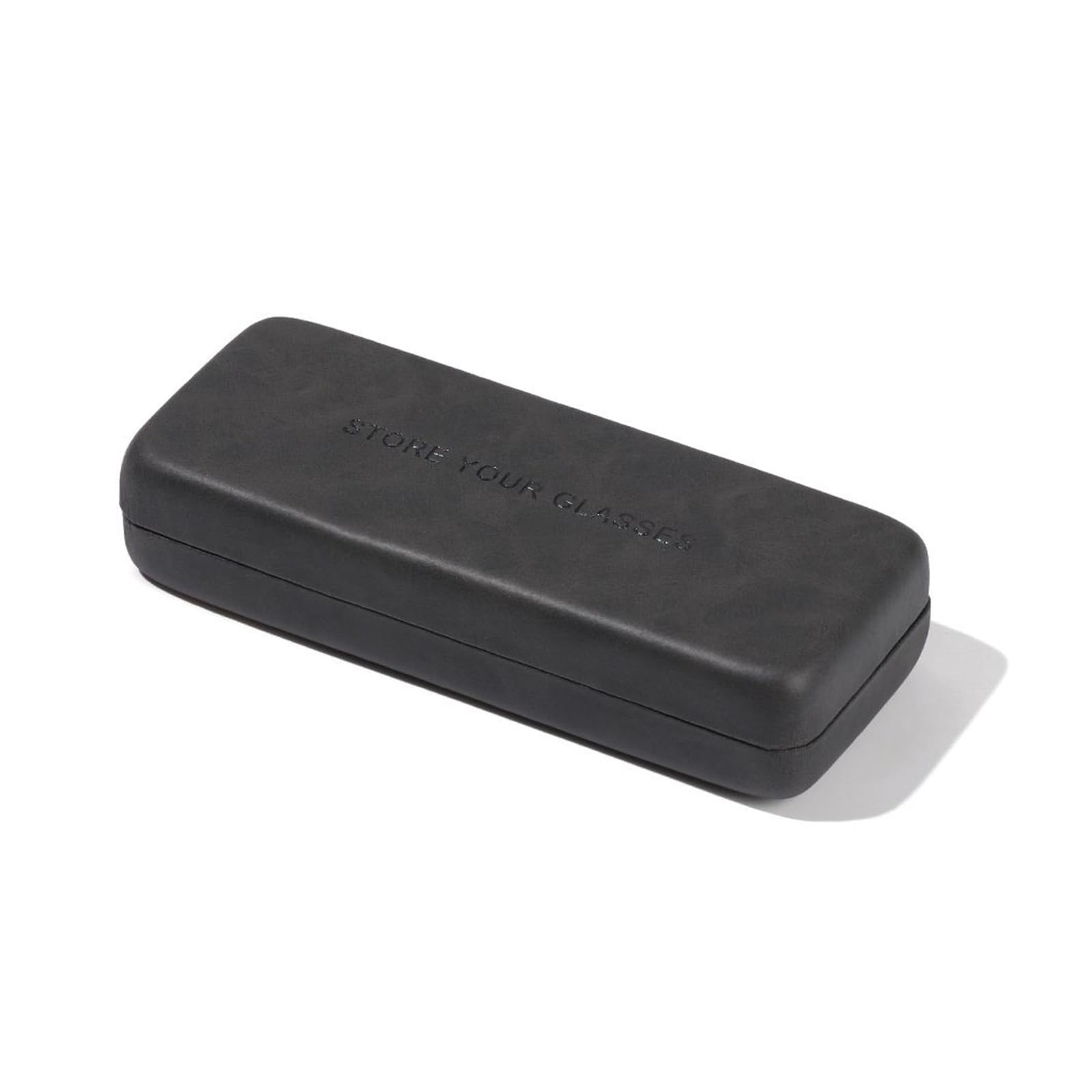 ZMCGNO Portable Steel Leather Glasses Case Waterproof Hard Eyeglass Reading Box Spectacle Cases(Black)