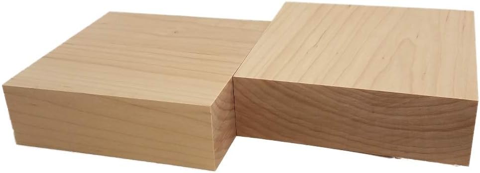 Maple Lumber Bowl Blanks (2pc) (2" x 6" x 6")