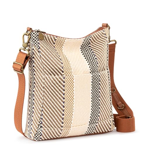 Sakroots Lucia Crossbody, Tobacco Batik World Woven4