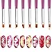 Produktbild Mwoot 8-teilig Nagel Pinsel Set Gel Nail Art Pen Liner Nagellack Nageldesign Kit Nagel Kunst BürsteOmbre Gradient Nail Art Brush