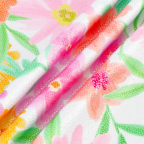 Image of HOZIY Gymnastics Leotards for Girls with Shorts Toddlers Biketards Rainbow Unicorn Dinosaur Mermaid Leopard Flower Galaxy
