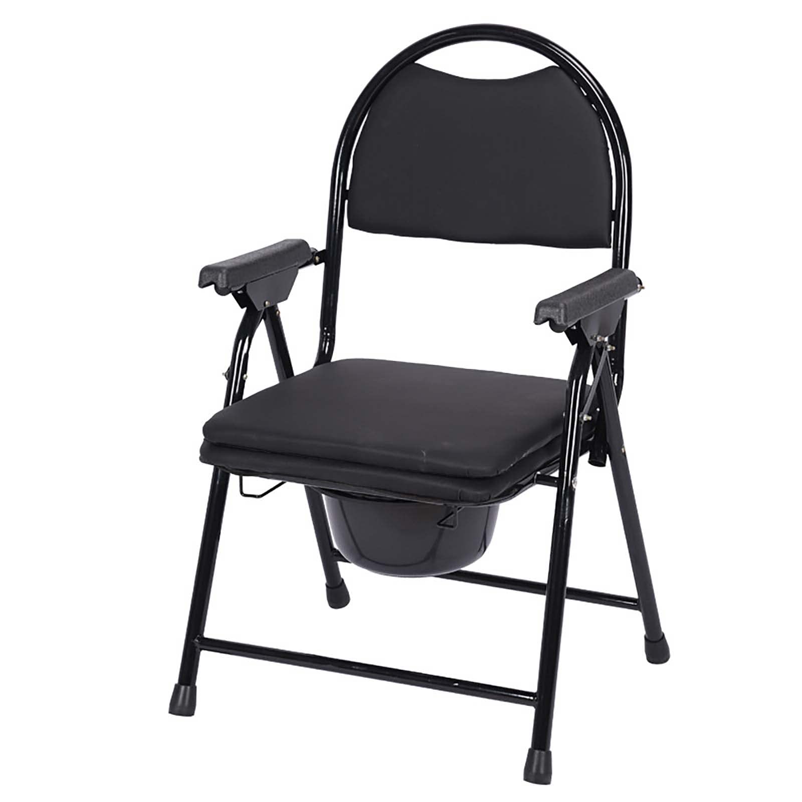 Buy Cajolg Folding Toilet Heavy Duty Shower Chair with Back And Arms