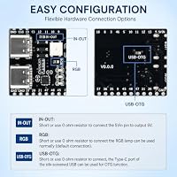 diymore ESP32-S3 N16R8 Entwicklungsboard Kit mit Gehäuse und Antenne, 32-Bit Dual-Core LX7, 16 MB Flash, 8 MB PSRAM, 2,4 GHz WiFi & Bluetooth 5 BLE, 36 GPIO, 2× Type-C, ESP32-S3 Dev Board – Ansicht 8