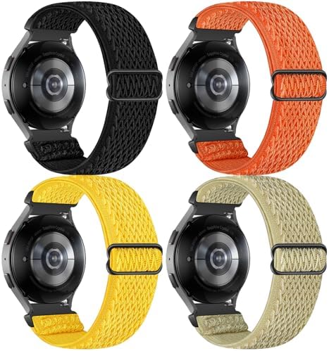 20mm Armband für Garmin Forerunner 55/70/158/165/170/245/645/570(42mm)/Vivoactive 6/5/3/Garmin Venu Sq 2 Music/Venu 2 Plus, Nylon Elastisch Armband für Amazift Active 3 Premium/Act