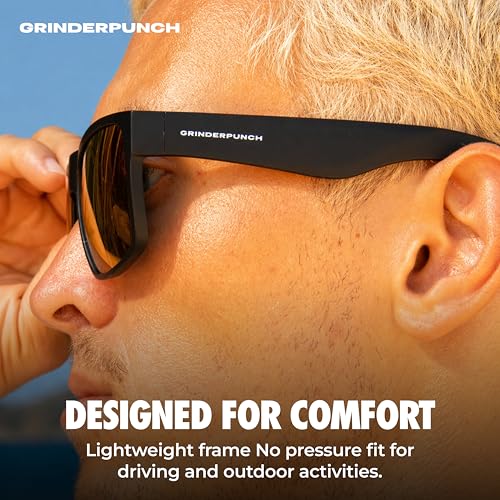 Image of grinderPUNCH XL XXL Sunglasses Men Big Head Extra Large Wide Polarized
