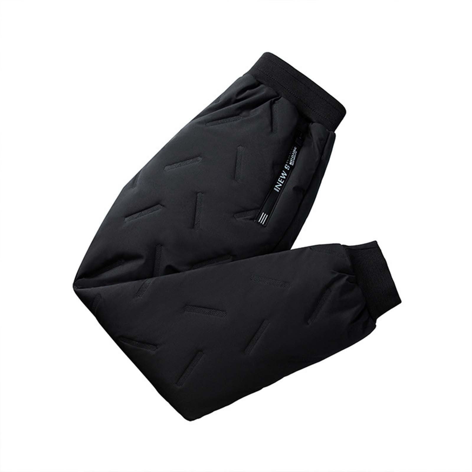 Pantalones de Nieve Gruesos y Cálidos para Niños Niñas 2-14 Años, Negro