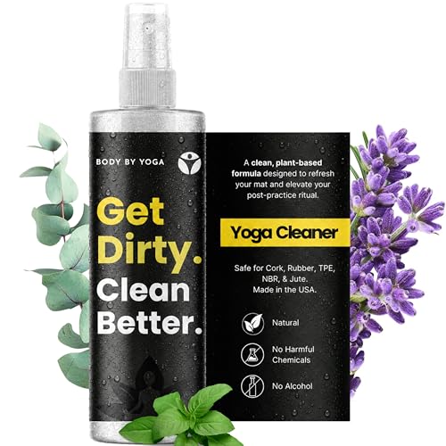 Image of Yoga Mat Cleaner Spray - Spa-Like Scent | Eco-Friendly Formula | Neutralizes Sweat & Odor | Helps Protect Your Mat | 8 oz | Plant-Based, Made in USA | Body By Yoga