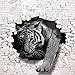 Produktbild FORWALL Fototapete Tapete 3D Tiger kommt aus der Wand P4 (254cm. x 184cm.) AMF10400P4 Wandtapete Design Tapete