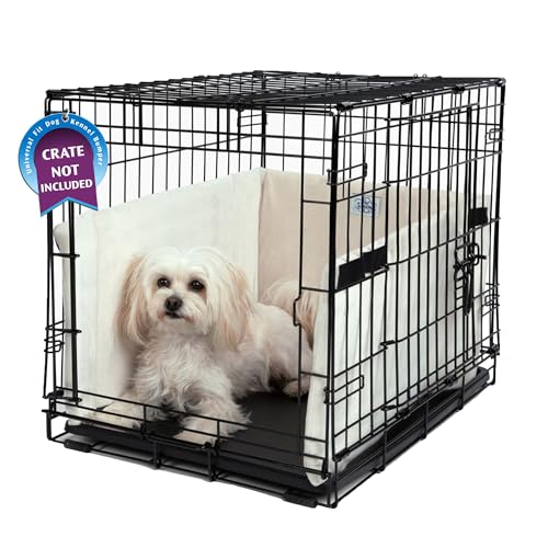 Pet Dreams Dog Crate Bumper Crate Bumpers for Dog Cages is a Dog Crate Liner and Dog Tail Protector Dog Crate Bumpers for Inside Crate Safe and Comfy ivory Medium 30 Inch Dog Crate Bumper Pads  Cucciolini Doodles Pet dreams dog crate bumper  crate bumpers for dog cages is a dog crate liner and dog tail protector Dog crate bumpers for inside crate safe and comfy ivory medium 30 inch dog crate bumper pads   cucciolini doodles