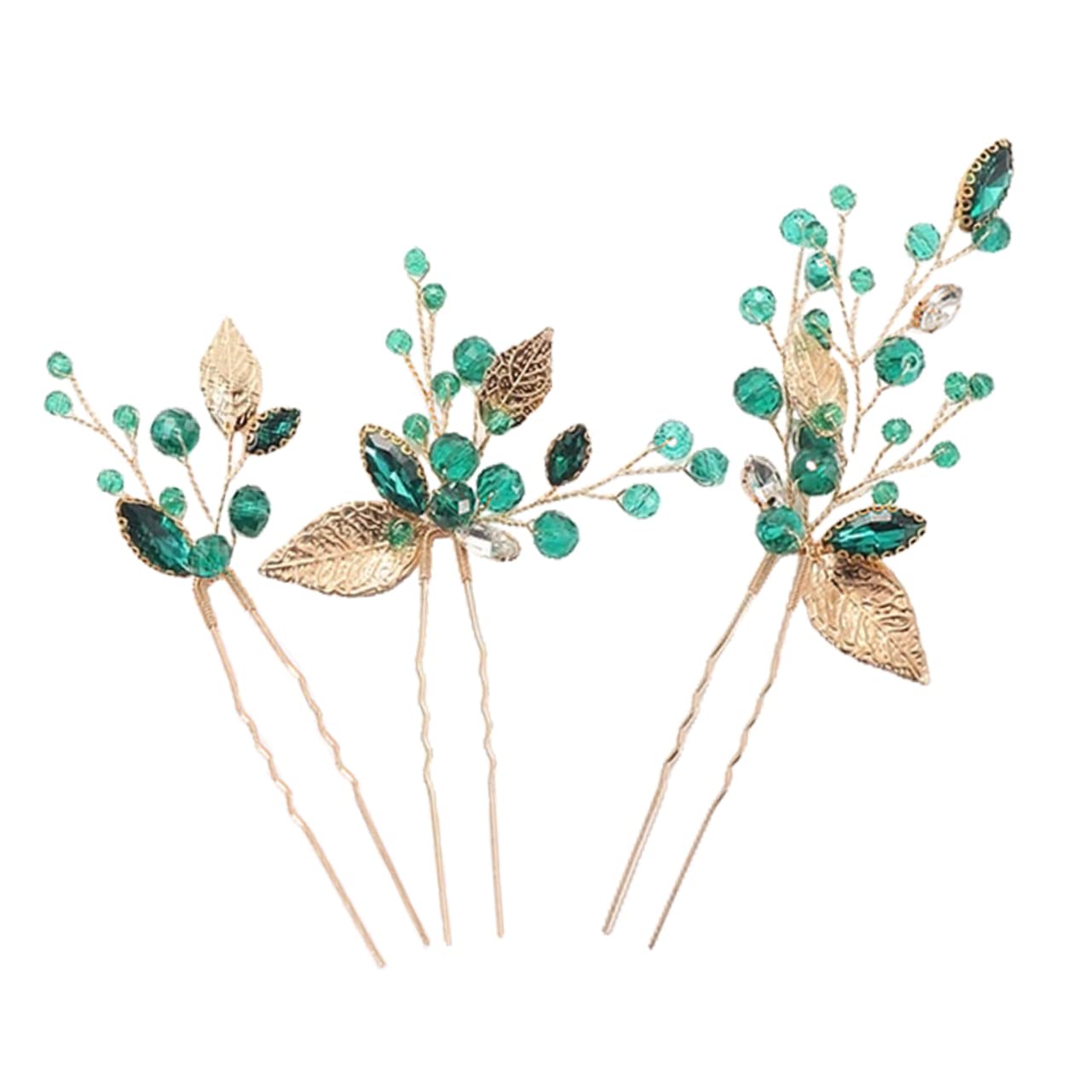 FRCOLOR 12piezas Horquillas De Cristal Para Novia De Accesorios De Pelo Elegantes y Delicados Perfectos Para Bodas y Eventos Especiales Adornos De Cabello Para Mujeres