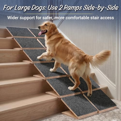3-Pack Rayki Adjustable Pine Wood Foldable Dog Stair Ramp Wedges w/ Non-Slip Pads $35.99 + Free Shipping + 40% Off Code O4ILG0O3 - image 9