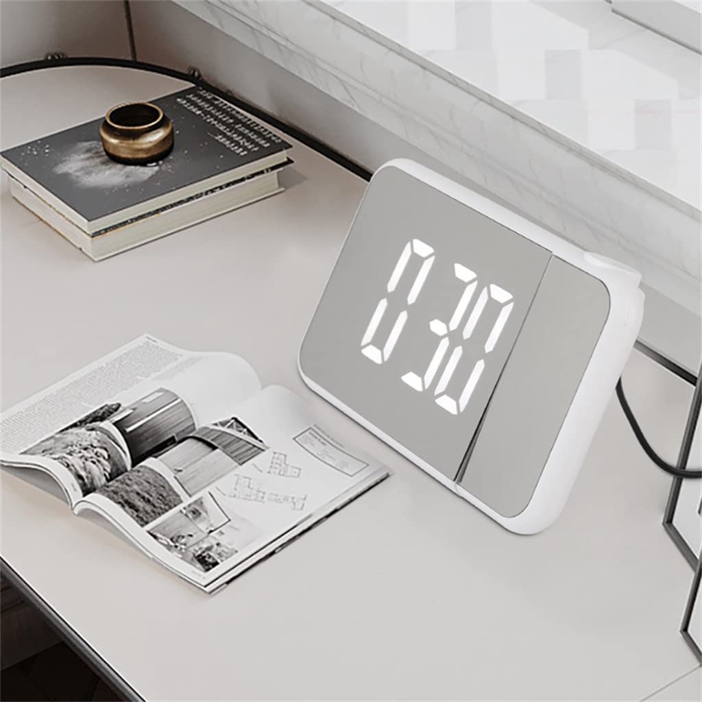 YWMLFZ Digital Alarm Clock Projection Thermometer Creative Electronic Projection Clock Frame Home