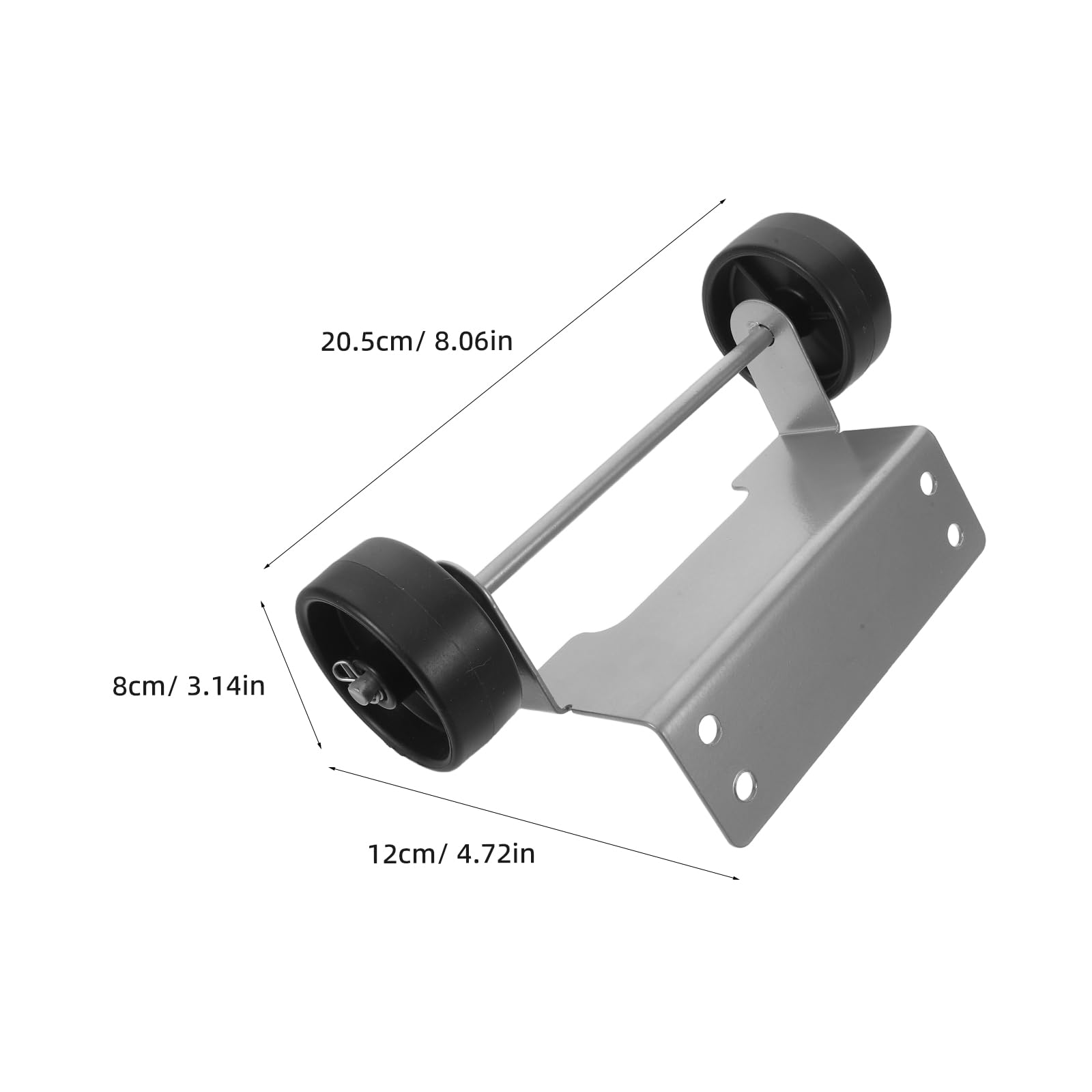 Toddmomy Kit Ruote per Riscaldatore da Esterno Piramidale per Patio, Ruote Girevoli Resistenti alle Intemperie 8x4,7x3,1" per Sostituzione Rapida e Mobilità Comoda del Riscaldatore a Torre