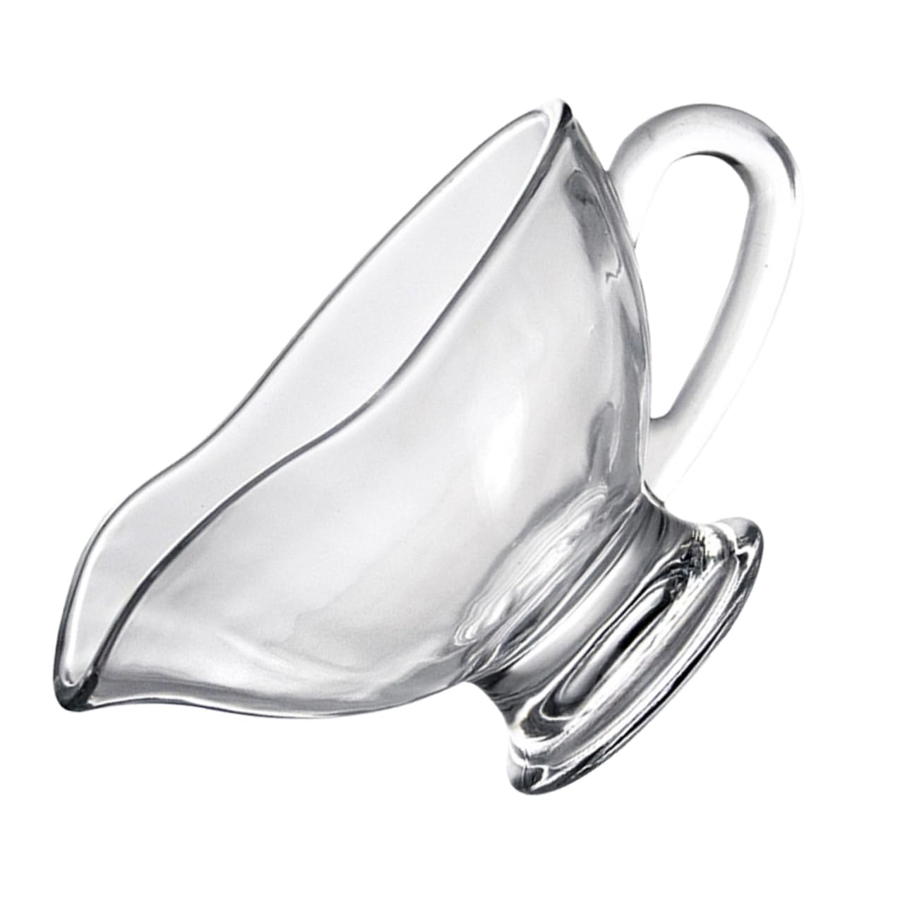 Unomor 1pc Sauce Hopper Jam Clear Coffee Mug Tea Kettle Dinnerware Measuring Cup Sauce Serving Boat Tea Creamer Server Coffee Mugs Seasoning Boat Sauce Boat Milk Cup Transparent Glass