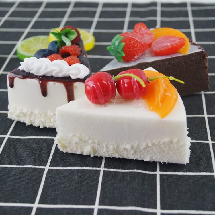 GIVBRO Torta di frutta artificiale Pane Simulazione Falso Modello alimentare Dessert realistico per fotografia Pittura puntelli Dining Bar Decorazione (#A