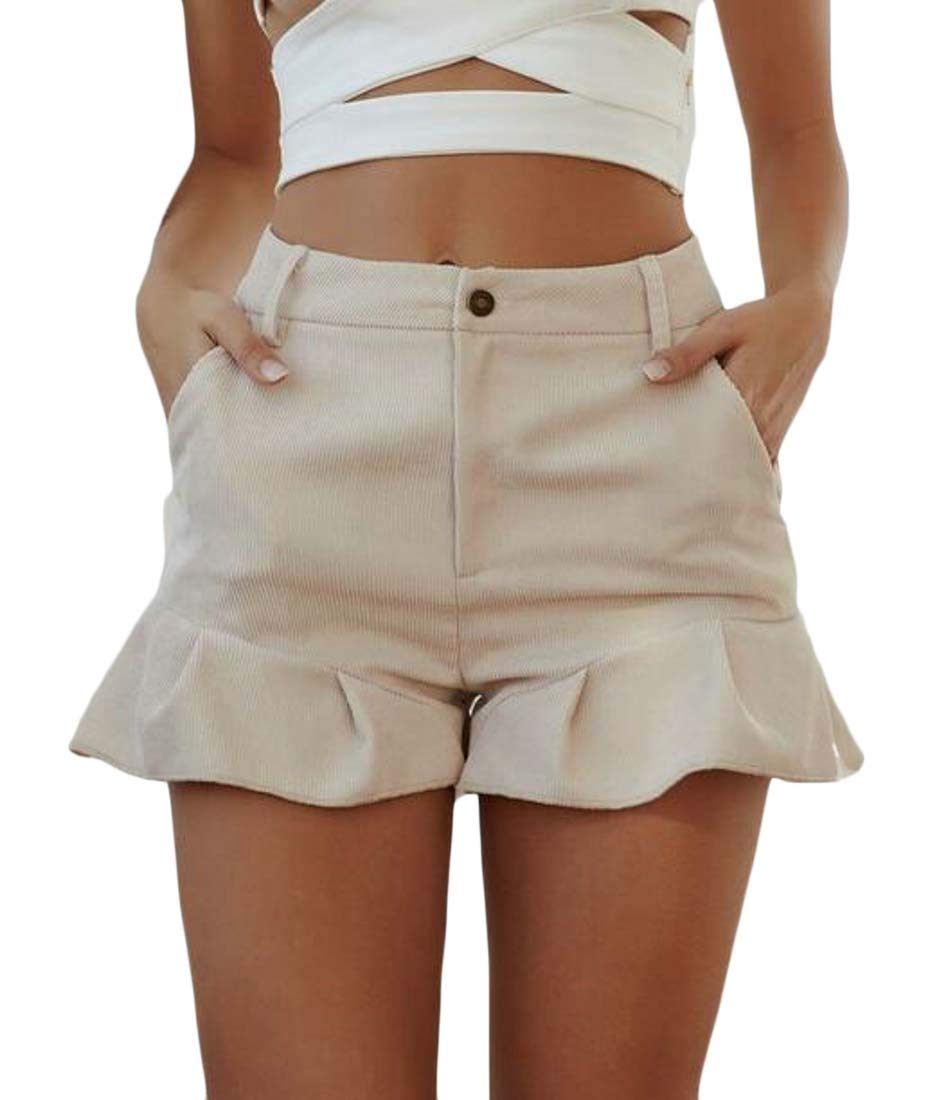 corduroy high waisted shorts