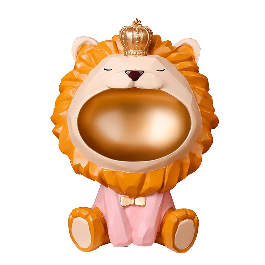MTFBQ Svuotatasche Ingresso Design in Resina Svuotatasche Animale, Cesto di Immagazzinaggio di Caramelle del Telefono Organizzatore di Immagazzinaggio della Scrivania Statuetta in Resina