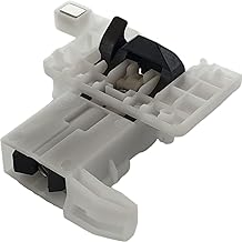 Door Lock 10006917 for Dishwasher Compatible with Bosch Siemens Mechanical Door Lock Door Bolt with Magnet and Spring Door Lock Locking Unit White Housing Replacement Part