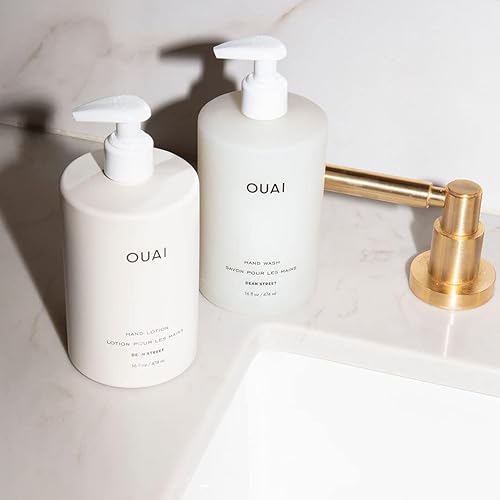 Miniatura 8 de OUAI Dean Street - Juego de loción para lavado de manos y loción de manos, hidrata y exfolia con el uso diario, fabricado con ésteres de jojoba,