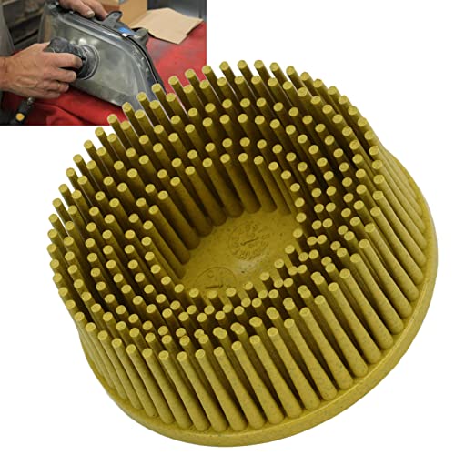 Image of 2-inch Disc, Die Grinder Sanding Disc Rod Attachment Abrasive Coating Removal Disc Silicon Carbide Burrs Disc Grit Abrasive Disc for Vehicle Maintenance (Yellow)