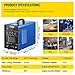 Mophorn TIG/MMA Plasma Cutter CT520D 3 in 1 Combo Welding Machine Tig Welder 200A Arc Welder 200A Plasma Cutter 50A Plasma Cutting Machine Dual Voltage 110 220V