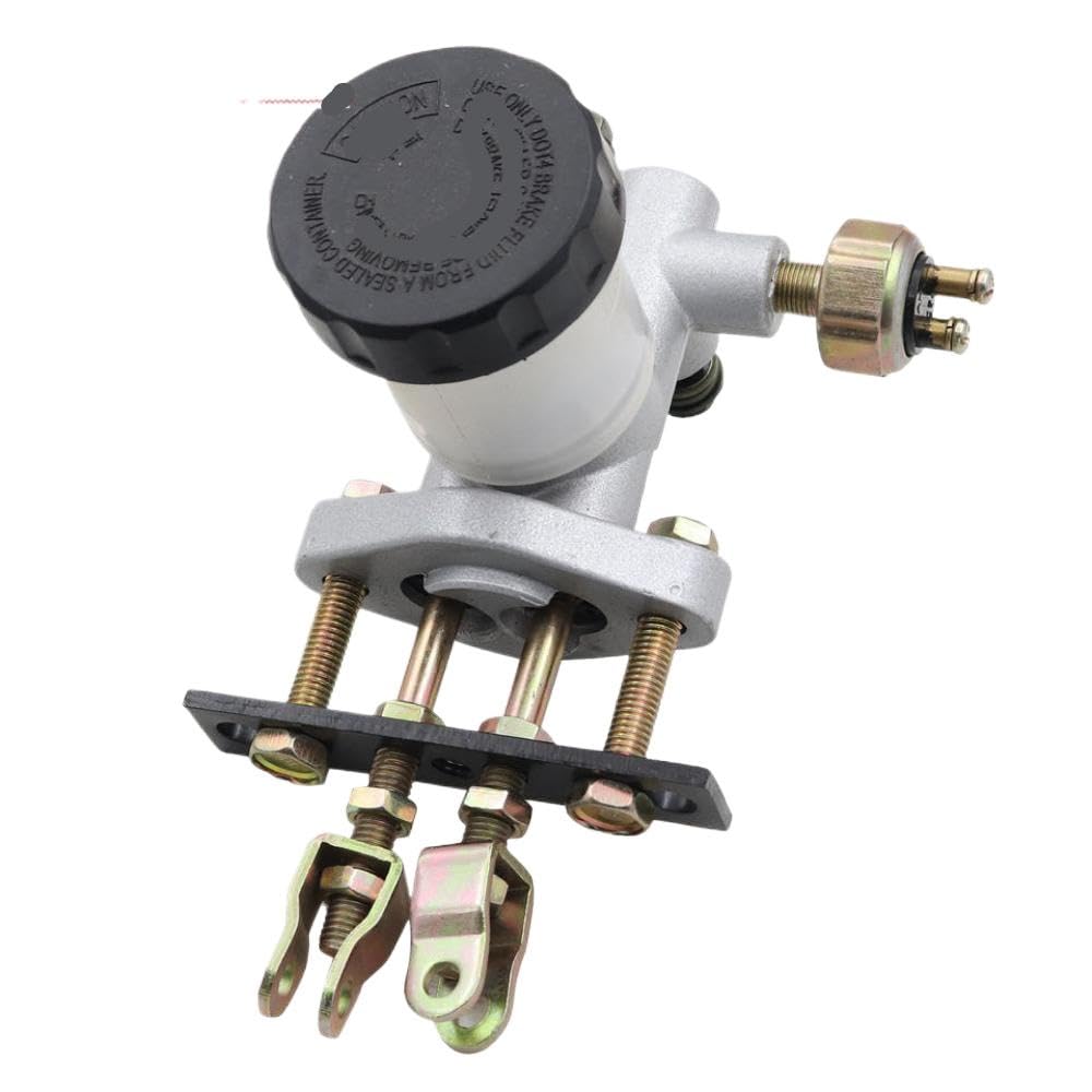 Hydraulischer Hauptbremszylinder Hinten Mit Feststellbremse Kompatibel mit ATV Quad UTV Dune Go Kart Buggy