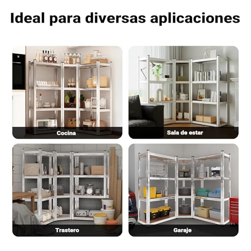 WilTec Estantería para Cargas Pesadas de Esquina Almacenaje en trastero almacén Garaje Taller - imagen 8