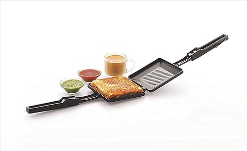Miniatura 4 de Tostadora Sandwicherera antiadherente a gas, fabricante de panini, placas recubiertas antiadherentes, sándwiches calientes Quadra 4 Cut