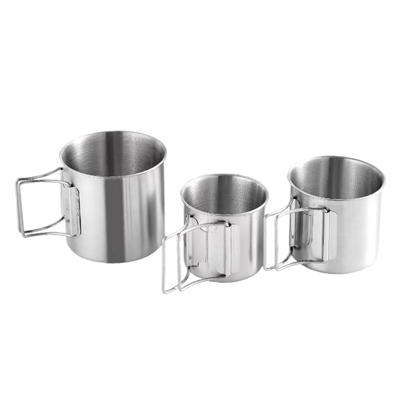 Generico Compatibile con Il Set di Tazze Pieghevoli da Campeggio Bottiglie d'Acqua Portatili for Bicchieri Picnic in Acciaio Inossidabile 304 all'aperto