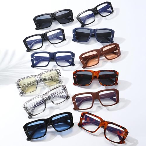 Lunettes de soleil léopard contre la fatigue visuelle style punk - 6