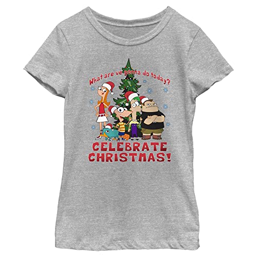 T-shirt Phineas and Ferb Disney pour la veillée de Noël fille XL