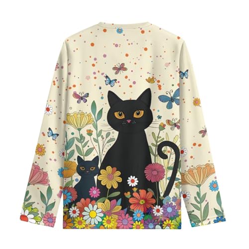 Image of Renewold Boys Girls Tees Kids T-Shirt Long Sleeve Crewneck T Shirts Casual Athletic Tops Clothing for Home School Travel