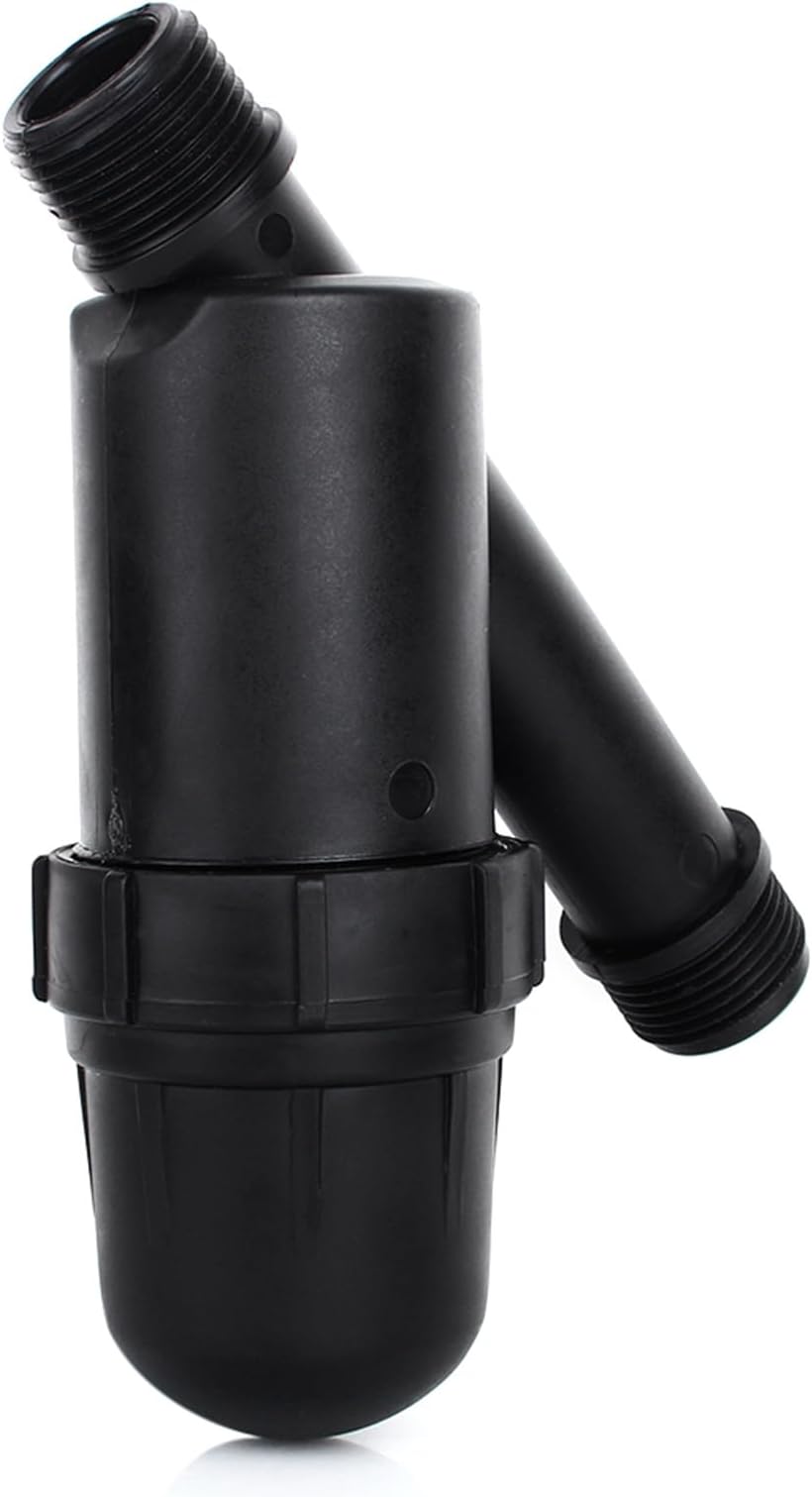 3/4 Screen Filter Mesh Gardening Drip Irrigation Y-Filter, Heavy Duty Plastic with UV Protection, Stainless Steel 120 Mesh Screen, Professional Manufacture, Easily Removable Cap