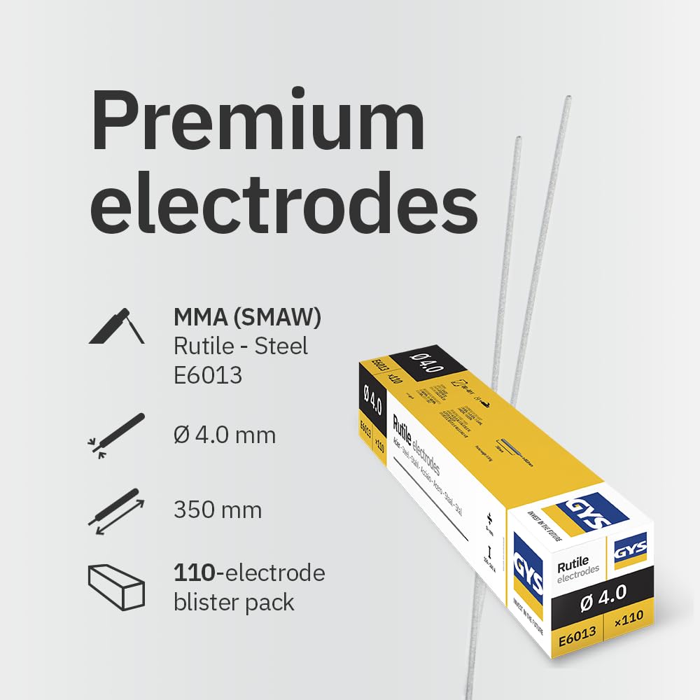 Gys 110 Elettrodi Rutili E6013, Diametro 4.0 Mm - 085053