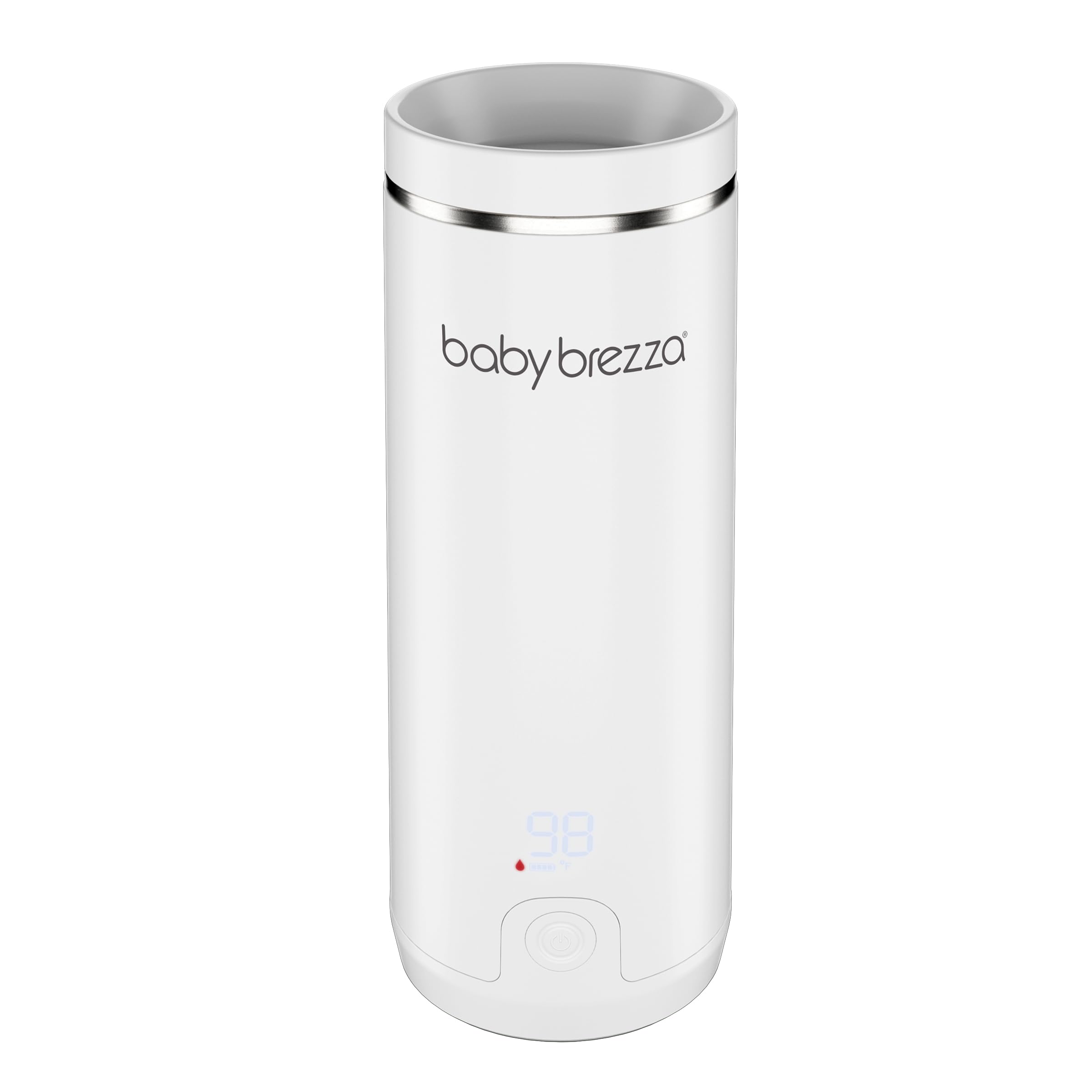 Photo 1 of Baby Brezza Portable Warmer – 3X Faster Baby Bottle Warming - Travel Breastmilk and Formula Warmer - Safe, Even Heating - Up to 9oz - No Adapters, White