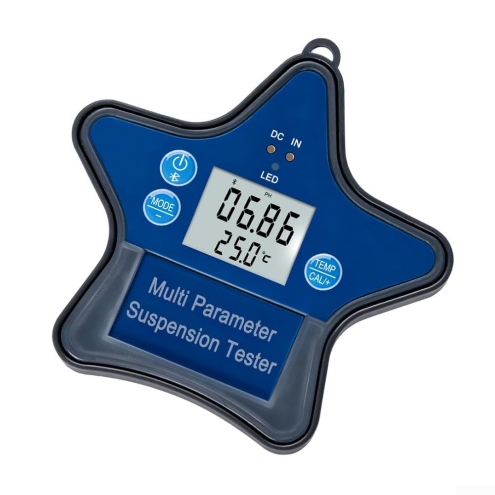 Probador de agua flotante 9 en 1 Piscina pH Salinidad Temp