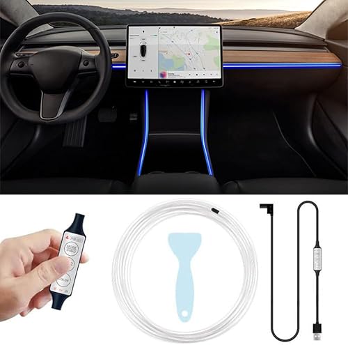 Tira de luces LED para automóvil, luces interiores de automóvil, luces USB de neón brillante, luces de alambre electroluminiscente, iluminación LED